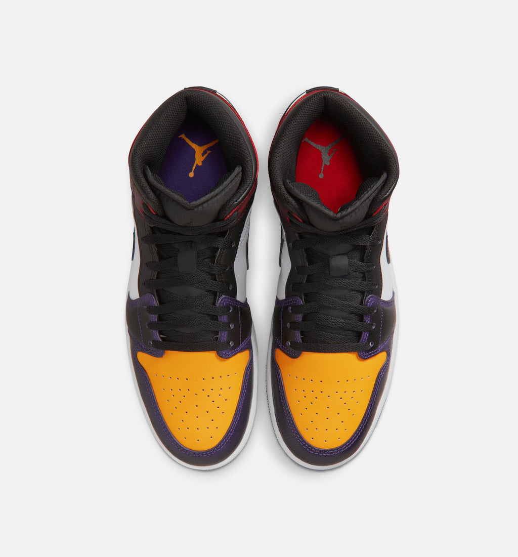 Air Jordan 1 Mid SE Men's – True Red/White/Court Purple/Black