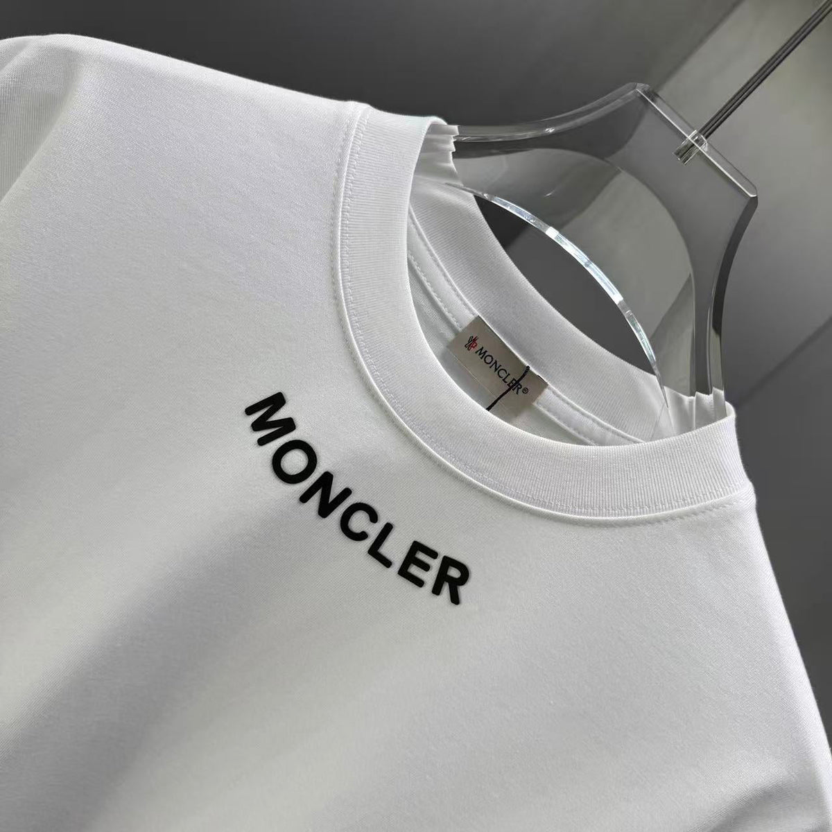 Moncler Lettering Logo T-Shirt White