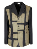 Comme des Garçons Homme Plus patchwork wool blazer