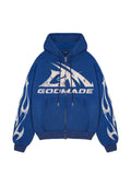 GODMADE logo-print full-zip hoodie
