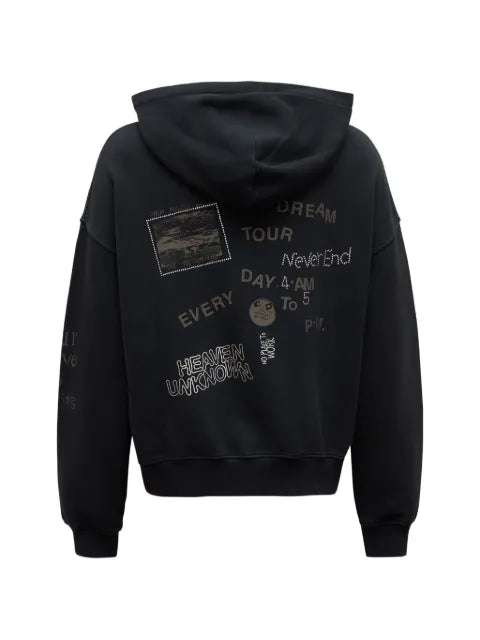 Palm Angels embellished logo-print hoodie