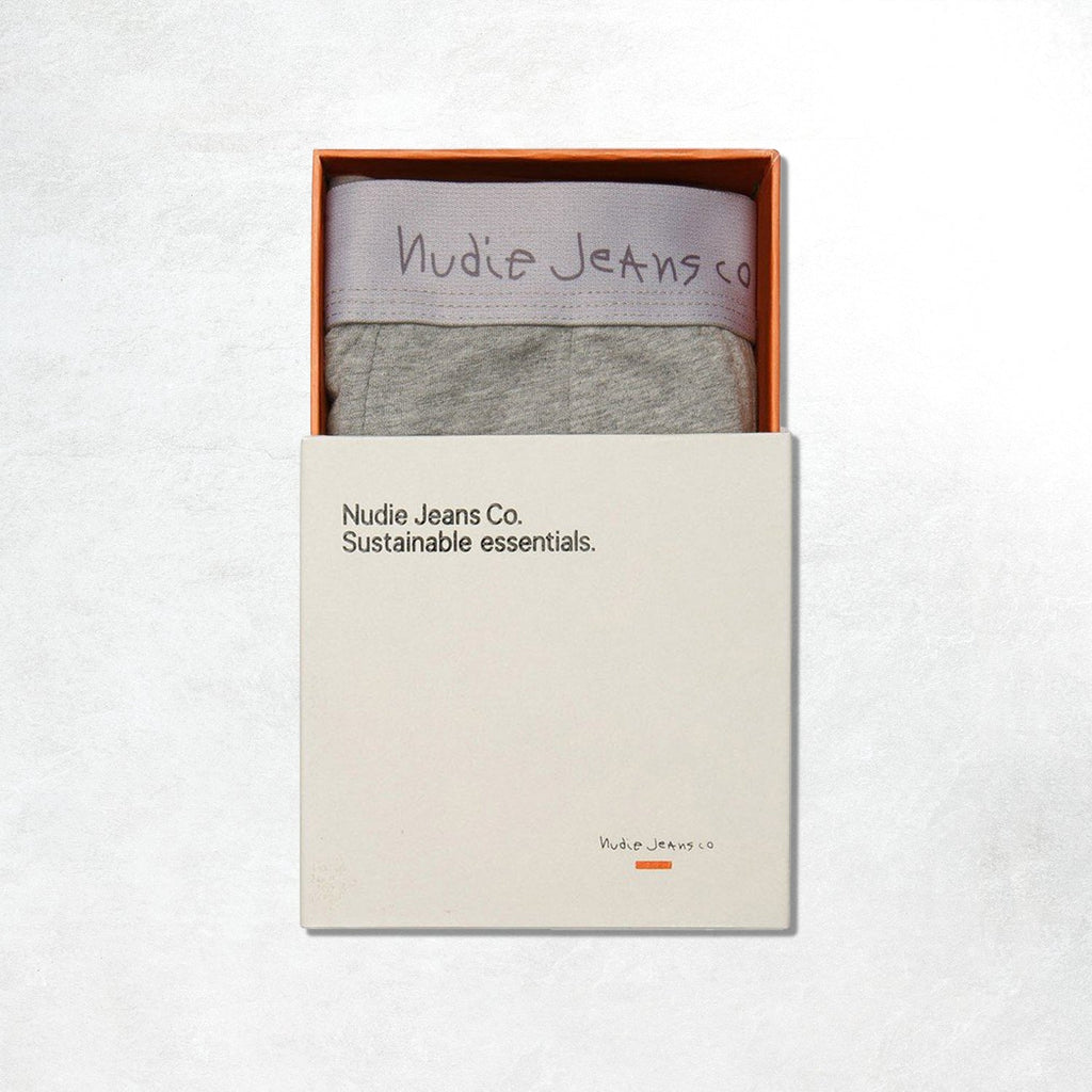 Nudie Jeans Boxer Briefs 3-Pack: Grey Melange