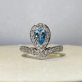 CHAUMET JOSEPHINE RING TURQUOISE SILVER DIAMOND