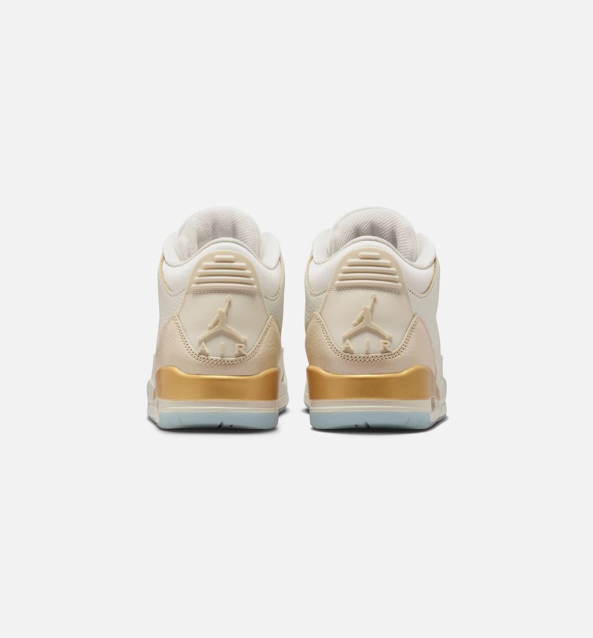 Air Jordan 3 Retro Sail and Pale Ivory Women's Sneakers - Sail / Team Gold / Pale Ivory / Metallic Gold / Ice