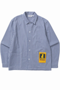 SERVICE WORKS GINGHAM WAITER SHIRT Blue